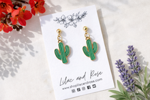 Load image into Gallery viewer, ✅ Spring Cactus Earrings – Bright Blooms & Desert Vibes in Every Pair