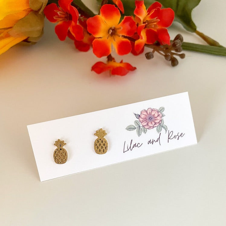 ✅ Pineapple Stud Earrings