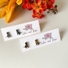 Load image into Gallery viewer, dog heart earrings gift ready