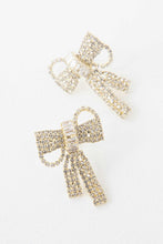Load image into Gallery viewer, Crystal Bow Earrings