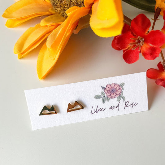 ✨ Mountain Stud Earrings