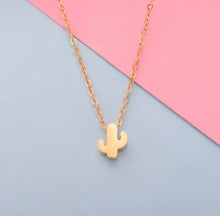 Load image into Gallery viewer, Cactus Charm Necklace