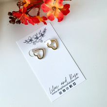 Load image into Gallery viewer, CZ Heart Huggies