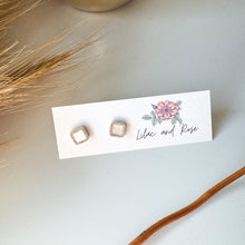 Load image into Gallery viewer, everyday CZ pave earrings gift ready