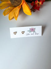 Load image into Gallery viewer, Mini Heart Stud Earrings