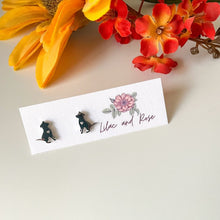 Load image into Gallery viewer, pet lover stud earrings lightweight hypoallergenic