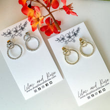 Load image into Gallery viewer, ✨ Micro Pave Circle Earrings