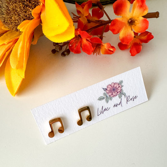 ✅ Music Note Stud Earrings