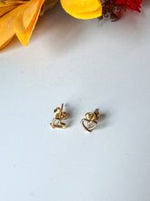 Load image into Gallery viewer, Mini Heart Stud Earrings