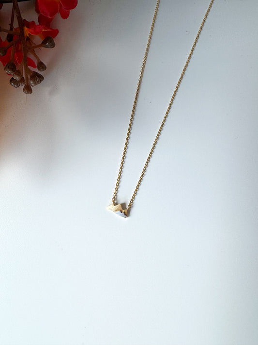 ✨ Gold Dipped Dainty Mini Mountain Pendant Necklace