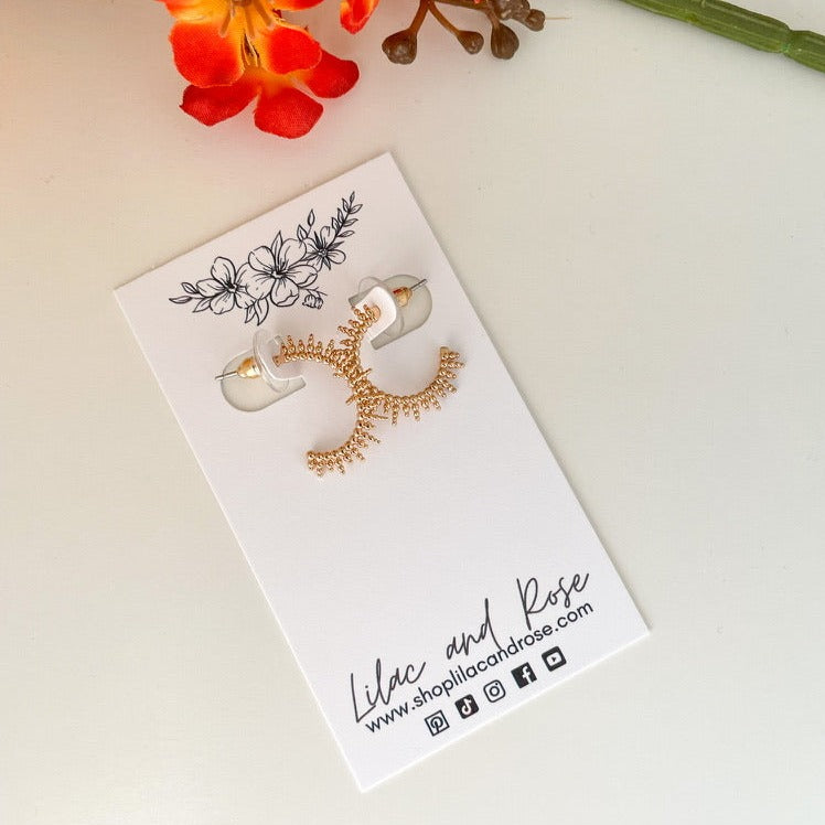 ✅ Rising Bead Hoop Earrings