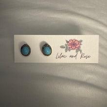 Load image into Gallery viewer, bright turquoise earrings everyday jewelry