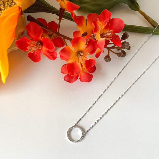 ✨ Pave Circle Necklace