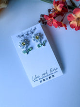 Load image into Gallery viewer, ✨ CZ Daisy Drop Stud Earrings