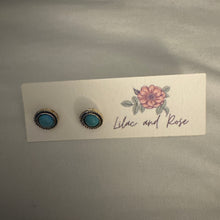 Load image into Gallery viewer, bright turquoise earrings everyday jewelry
