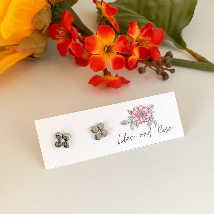 ✅ Circle Flower Stud Earrings