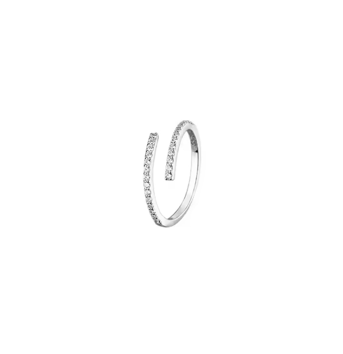 ✨ Adjustable CZ Minimalist Ring