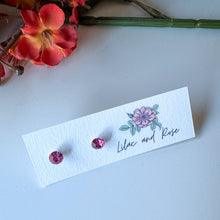 Load image into Gallery viewer, minimalist sparkle studs hypoallergenic jewelry