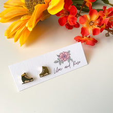 Load image into Gallery viewer, lightweight ice skate studs hypoallergenic jewelry