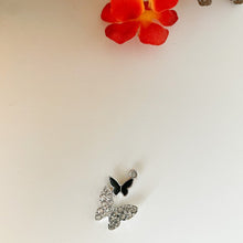 Load image into Gallery viewer, CZ Double Butterfly Necklace