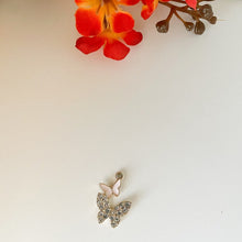 Load image into Gallery viewer, CZ Double Butterfly Necklace