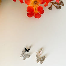 Load image into Gallery viewer, CZ Double Butterfly Necklace