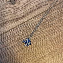 Load image into Gallery viewer, CZ Blue Fish Necklace