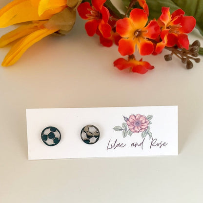 soccer fan jewelry gift ready studs