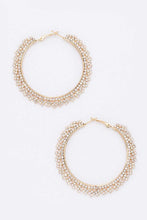 Load image into Gallery viewer, Rhinestone 60MM Iconic Hoop Earrings
