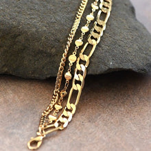 Load image into Gallery viewer, Layered Gold Chain Link Bracelet
