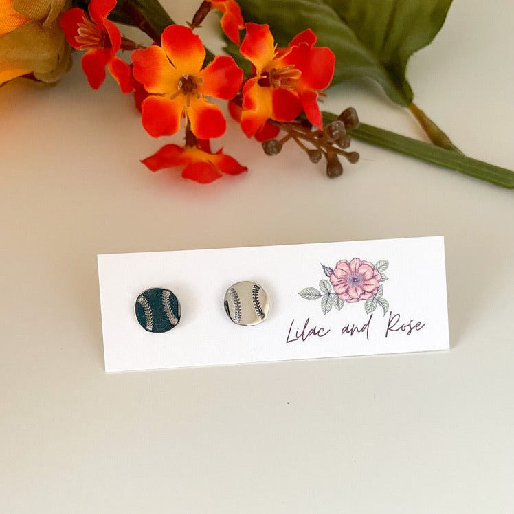 sports fan earrings Lilac and Rose