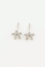 Load image into Gallery viewer, Jeweled Flower Stud Earrings
