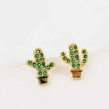 Load image into Gallery viewer, Mini Cactus Earrings
