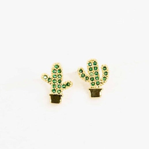 Mini Cactus Earrings