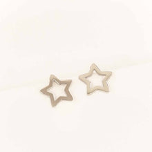 Load image into Gallery viewer, Star Outline Stud Earrings
