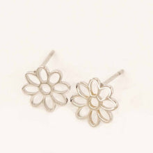 Load image into Gallery viewer, Daisy Outline Stud Earrings
