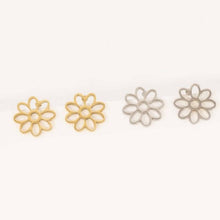 Load image into Gallery viewer, Daisy Outline Stud Earrings

