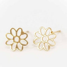 Load image into Gallery viewer, Daisy Outline Stud Earrings
