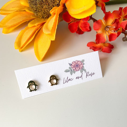 cute winter earrings Lilac and Rose