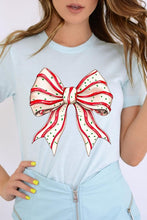 Load image into Gallery viewer, Christmas Tree Cake Bow Graphic Tee
