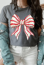 Load image into Gallery viewer, Christmas Tree Cake Bow Graphic Tee
