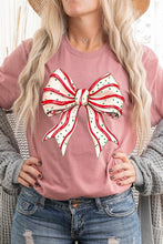 Load image into Gallery viewer, Christmas Tree Cake Bow Graphic Tee
