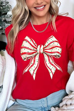 Load image into Gallery viewer, Christmas Tree Cake Bow Graphic Tee
