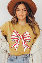 Load image into Gallery viewer, Christmas Tree Cake Bow Graphic Tee
