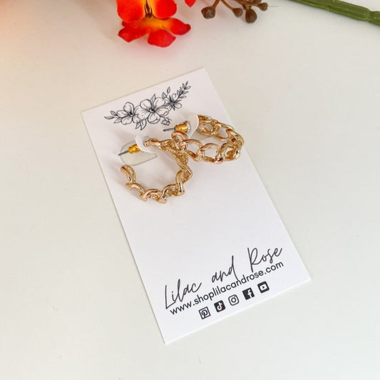 ✨ Chain Hoop Earrings