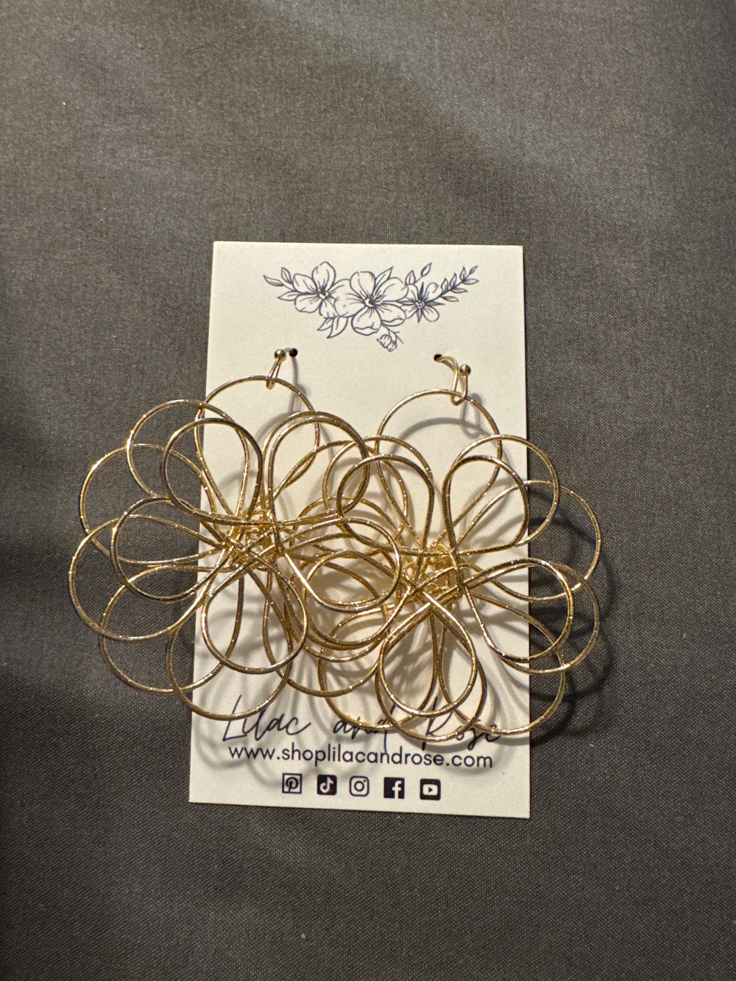 Wired Flower Earrings