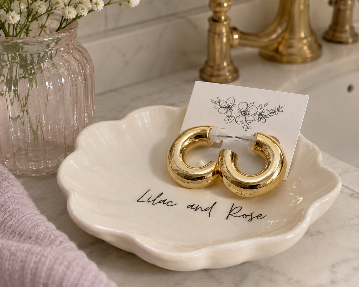 ✨ The Daily Hoops – Classic, Lightweight Hoops for Everyday Wear