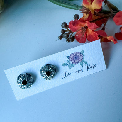 game day bling earrings gift ready