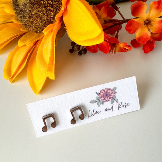 ✅ Music Note Stud Earrings
