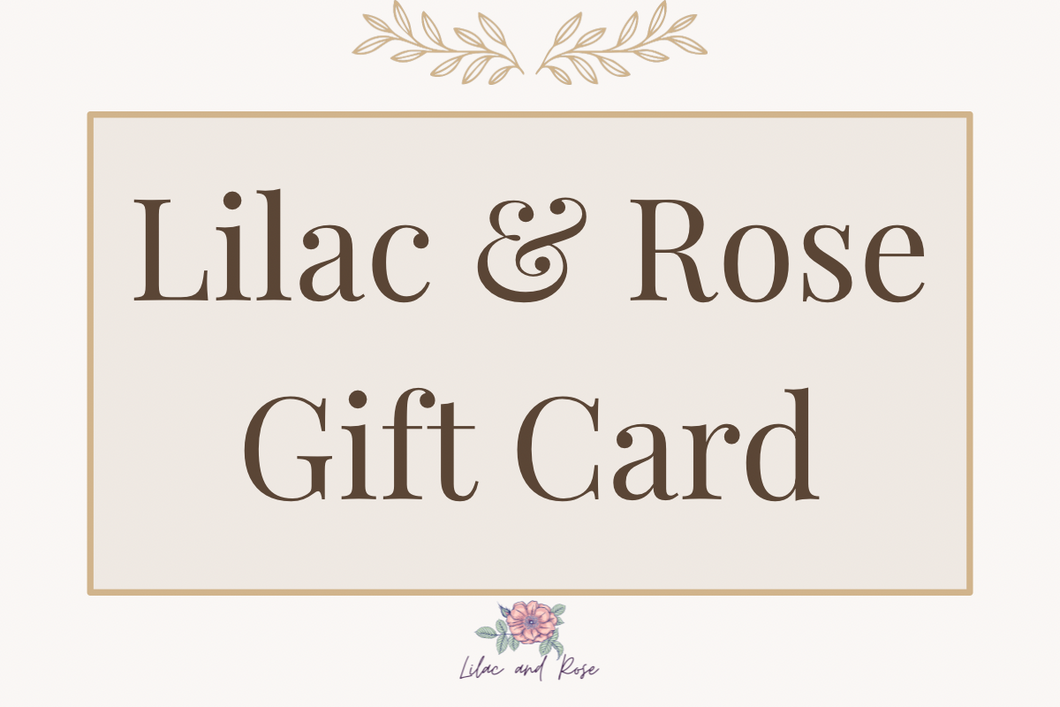 Lilac and Rose Digital Gift Card – Give the Gift of Choice